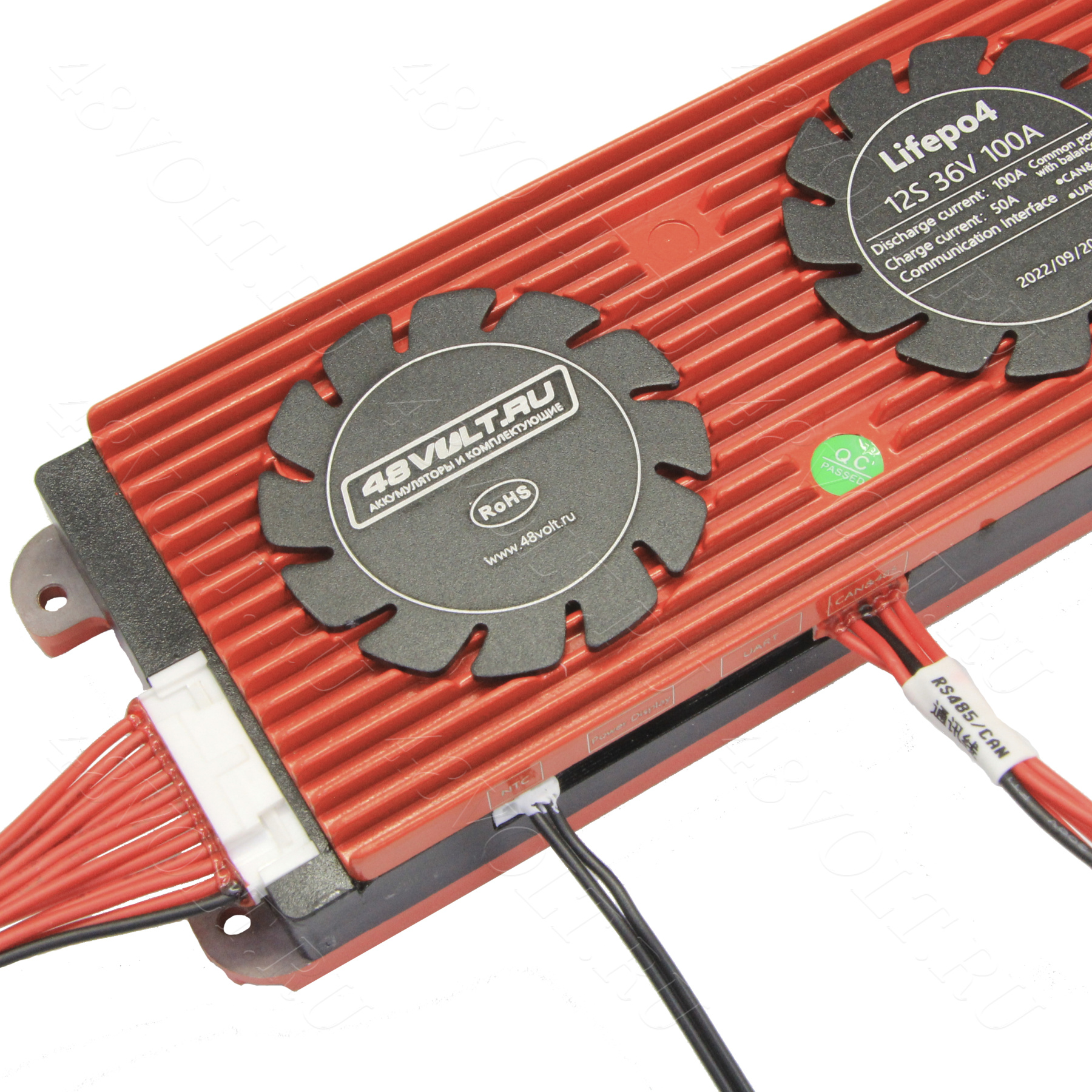 BMS LiFePO4 SMART 12s 36v 100A common port